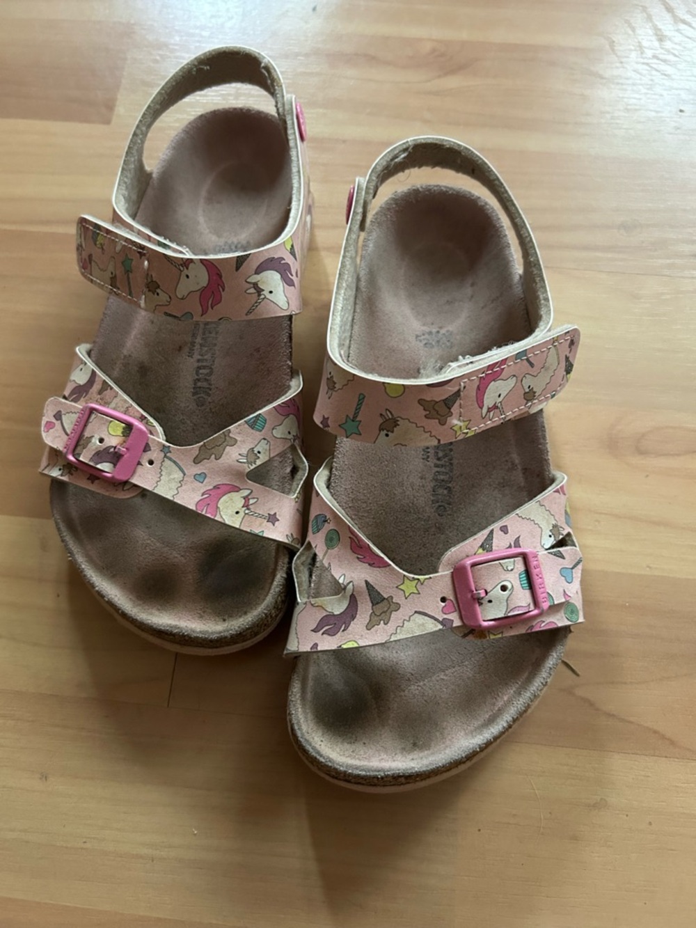 Birkenstock Rio Unicorn Pattern Girls Sandals